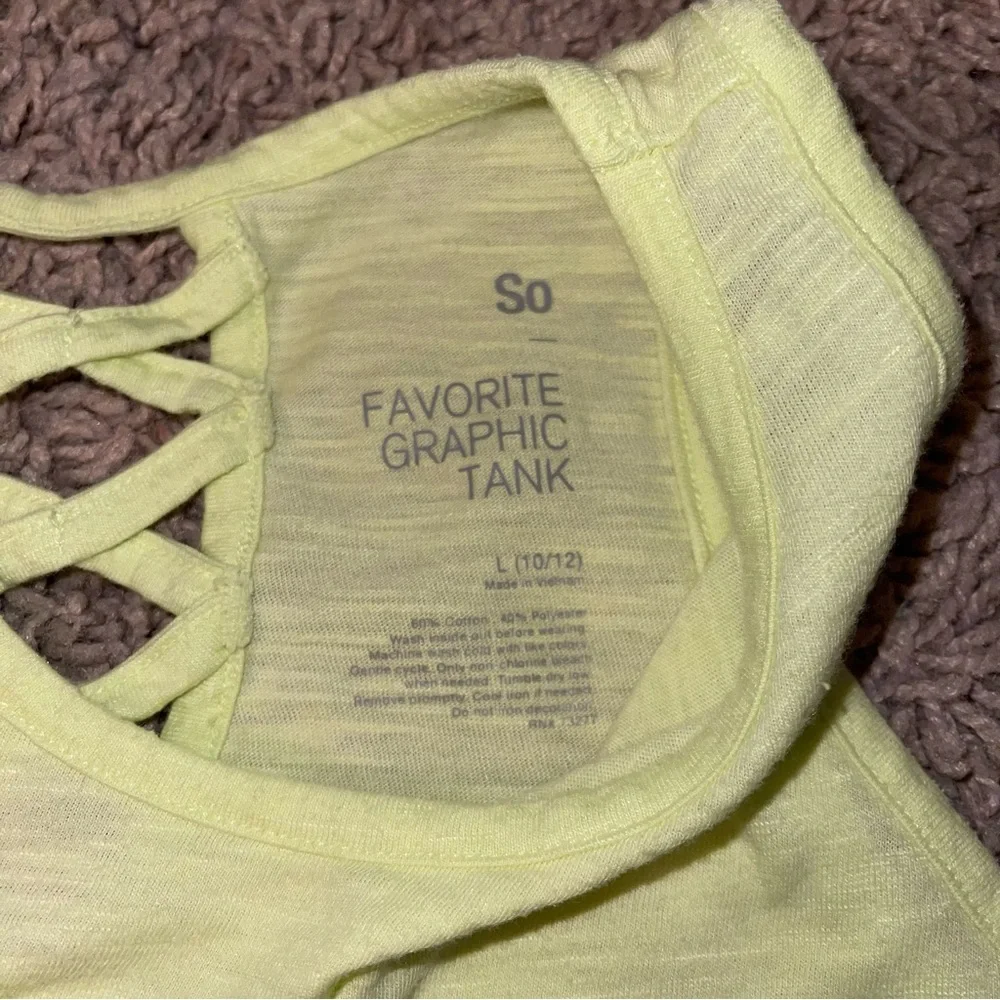 Summer Tank Top - SO - size 10/12 - Picture 4 of 5